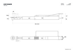 Jeu de bras de levage longs avec Quickarm II530