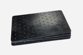 4 patins de levage plats en caoutchouc X163