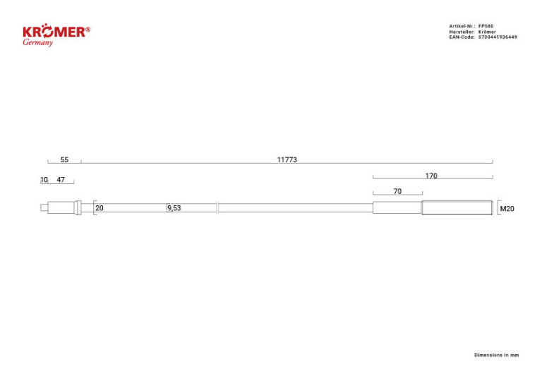 Câble de synchronisation FP580, vue 1