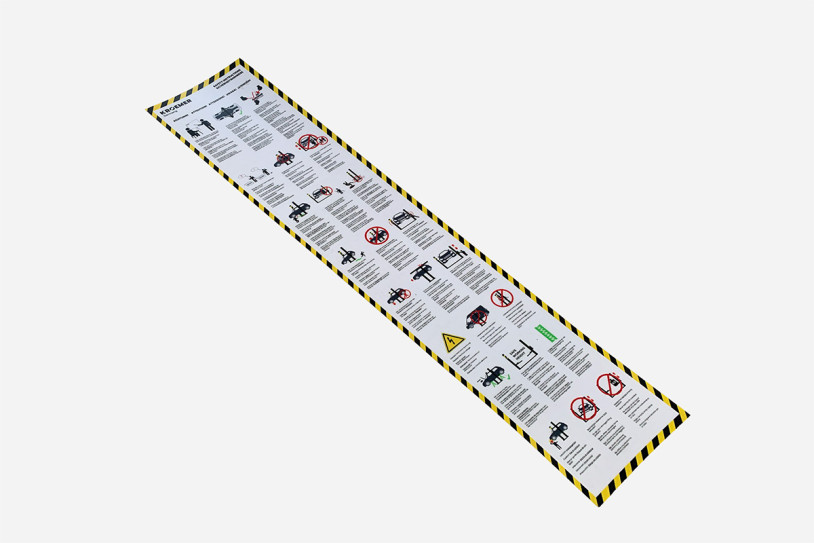 Autocollant d'avertissement - Vue 1