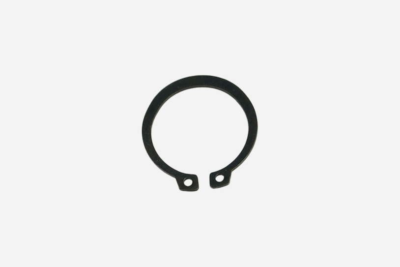 Seegerring in Schwarz aus Metall