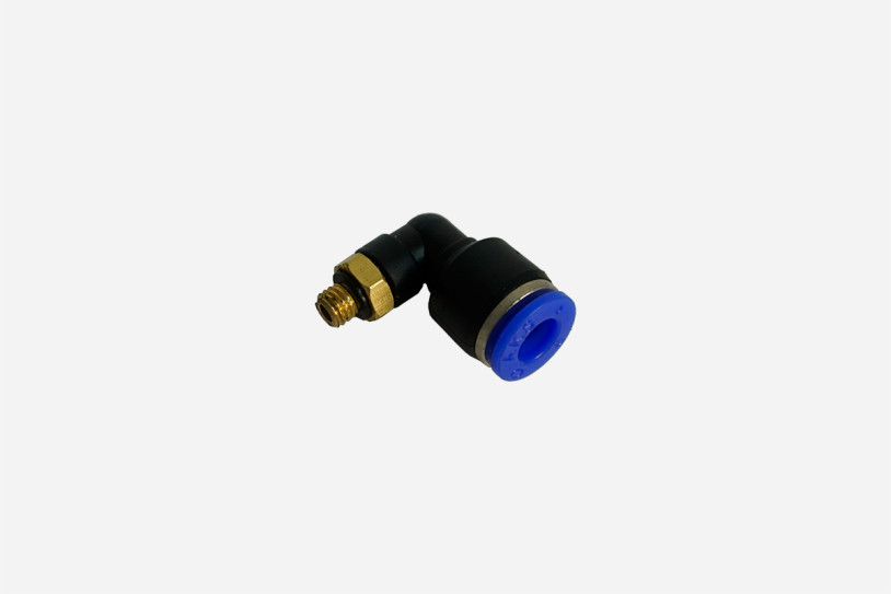 Raccord pneumatique noir-bleu-jaune
