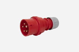 fiche électrique rouge pour 400 volts