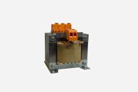 Transformator mit orangenen Hebeklemmen