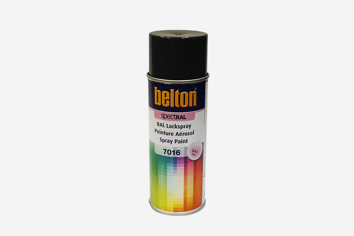 RAL Spray de laque grise (anthracite) - RAL7016