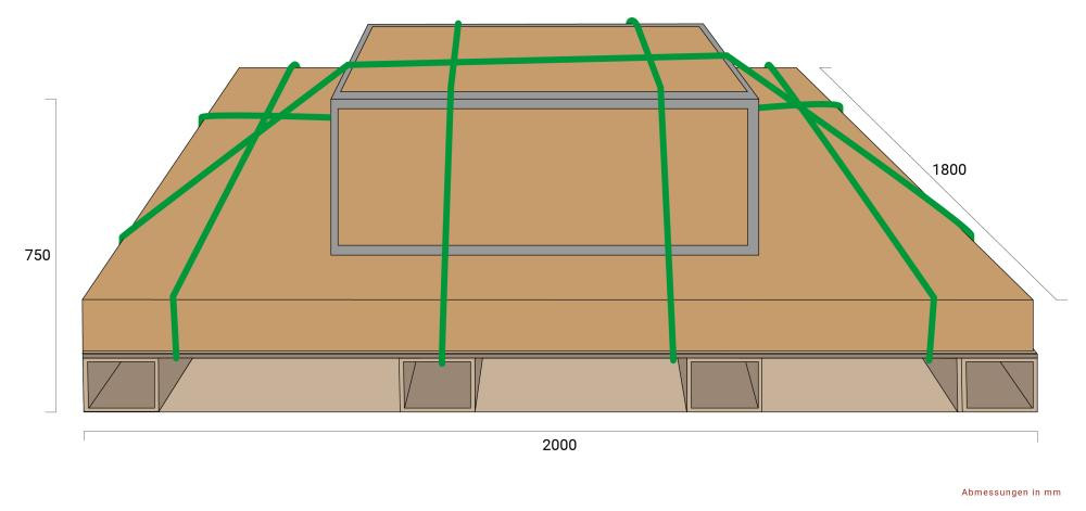 Dimensions de l'emballage de la plate-forme élévatrice à ciseaux X40
